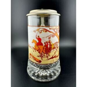 "The Game Shoot" Foxhunting Theme Beer Stein by FIYE Italy